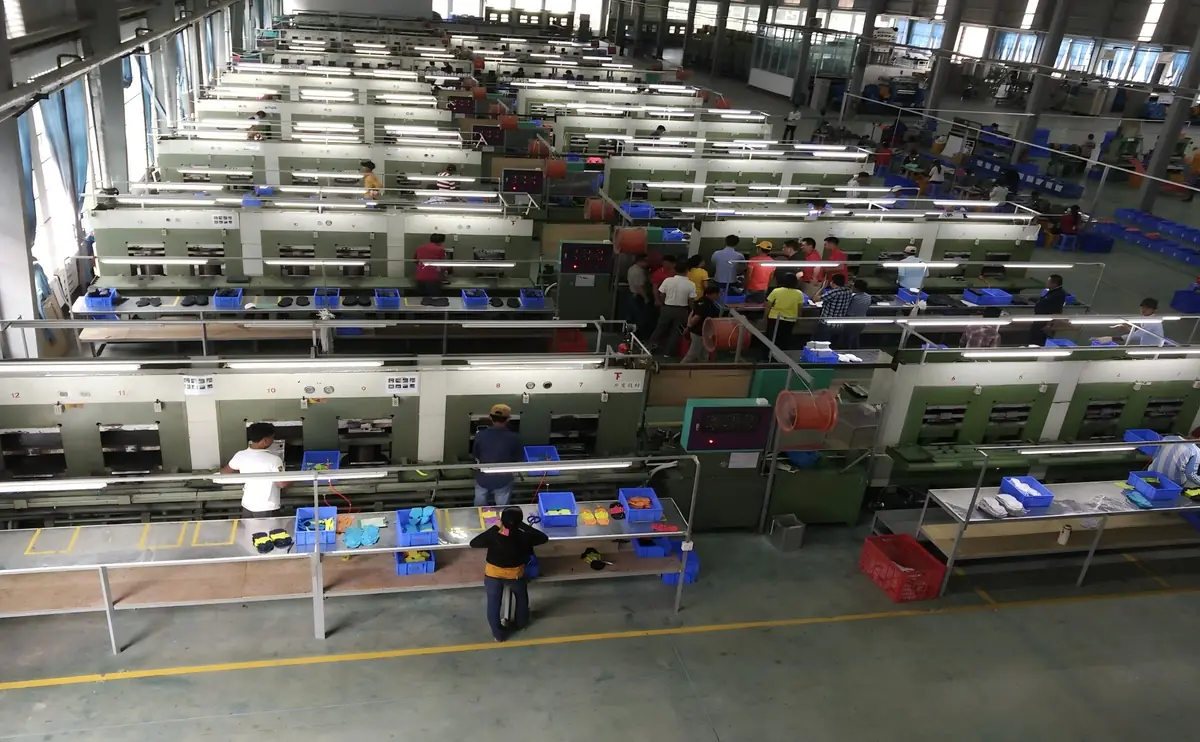Outsole assembly line