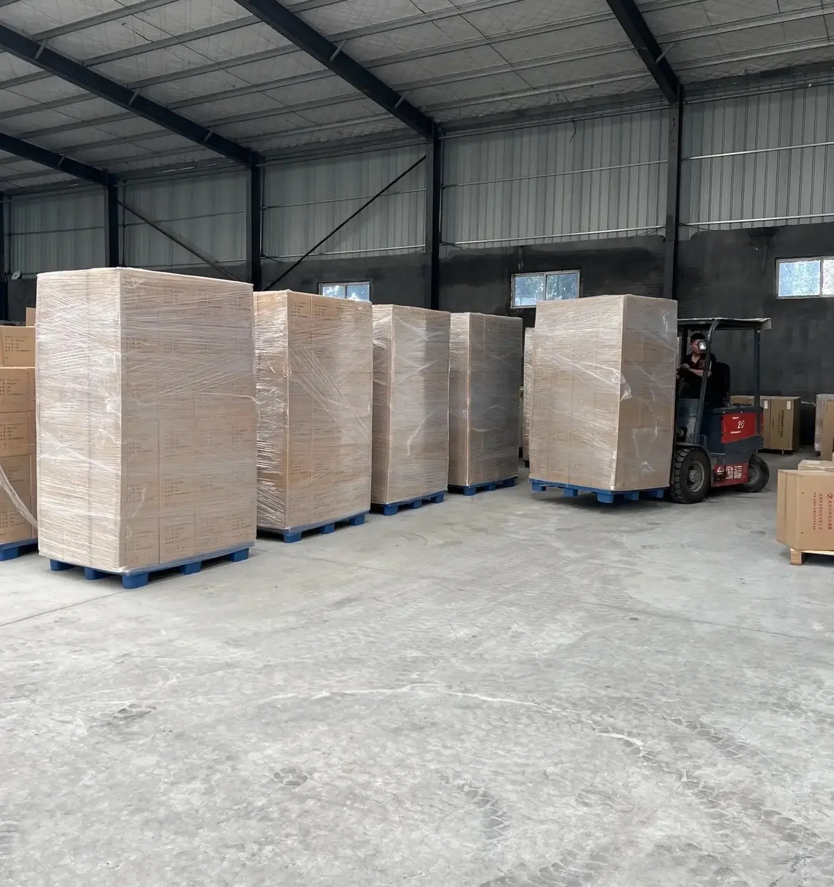 Packing before ex-factory