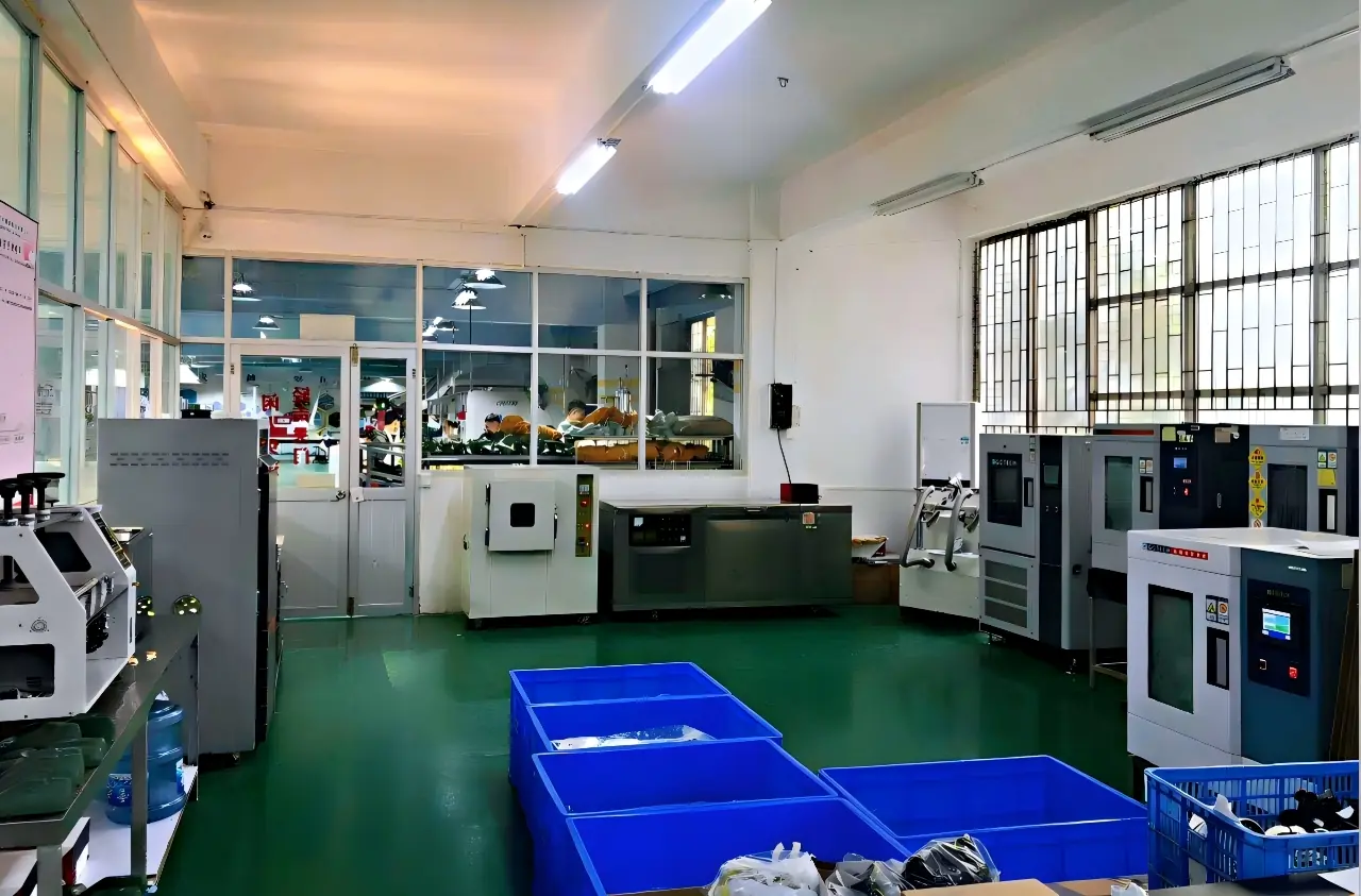 Testing laboratory at a partner factory