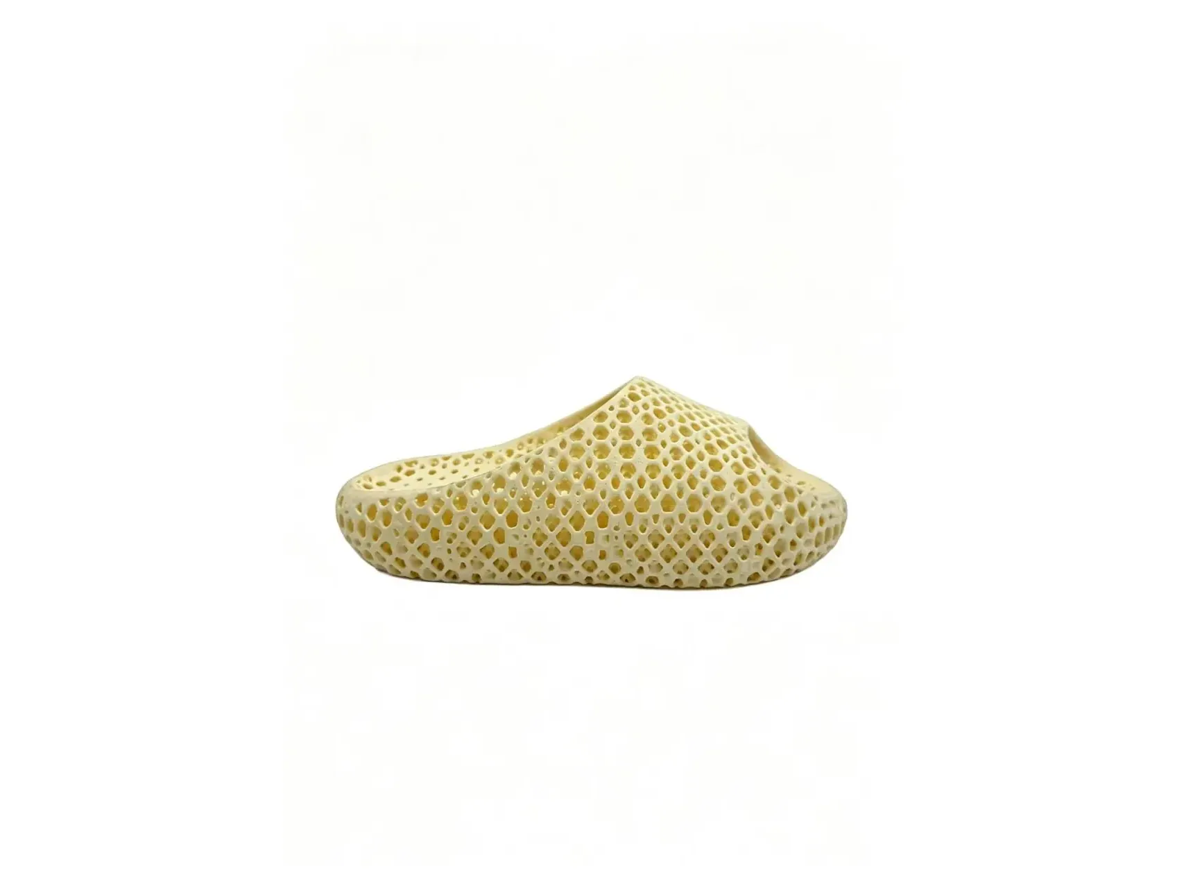 3D printed lattice slipper in beige